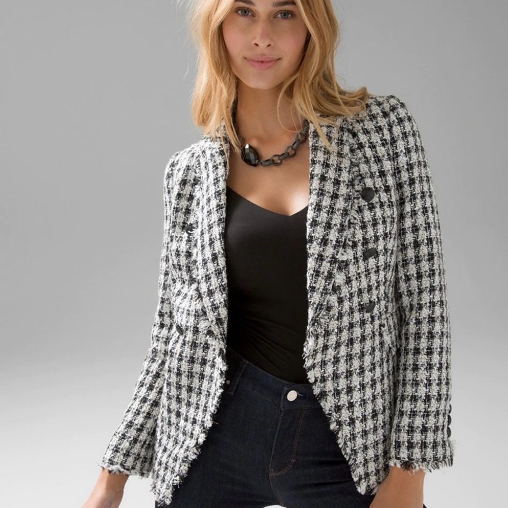 WHBM WHITE HOUSE BLACK MARKET STUDIO
BLAZER JACKET